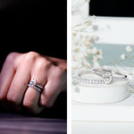 Oval Shape Solitaire Lab Grown Diamond Bridal Ring Set