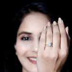 Oval Shape Solitaire Lab Grown Diamond Bridal Ring Set