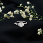 Oval Lab Grown Diamond Solitaire Engagement Ring in Bezel Setting