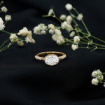 Oval Lab Grown Diamond Solitaire Engagement Ring in Bezel Setting
