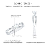 Solitaire Lab Grown Diamond Split Shank Engagement Ring