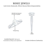 Oval Lab Grown Diamond Simple Solitaire Ring