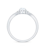 Oval Lab Grown Diamond Simple Solitaire Ring