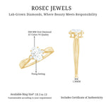 Oval Lab Grown Diamond Simple Solitaire Ring