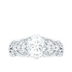 Antique Style Lab Grown Diamond Solitaire Engagement Ring