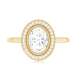 Classic Lab Grown Diamond Engagement Ring with Halo