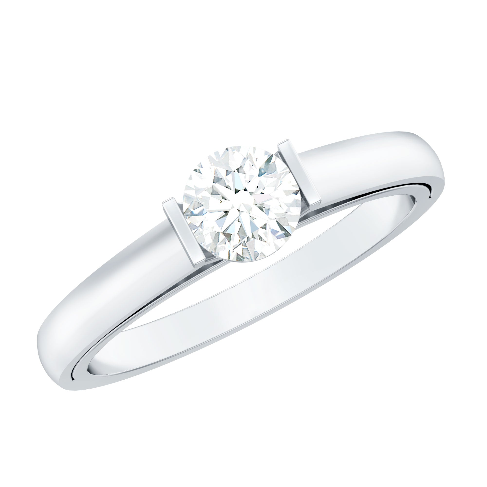 Minimal Lab Grown Diamond Solitaire Ring