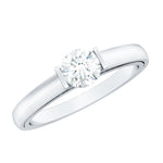 Minimal Lab Grown Diamond Solitaire Ring
