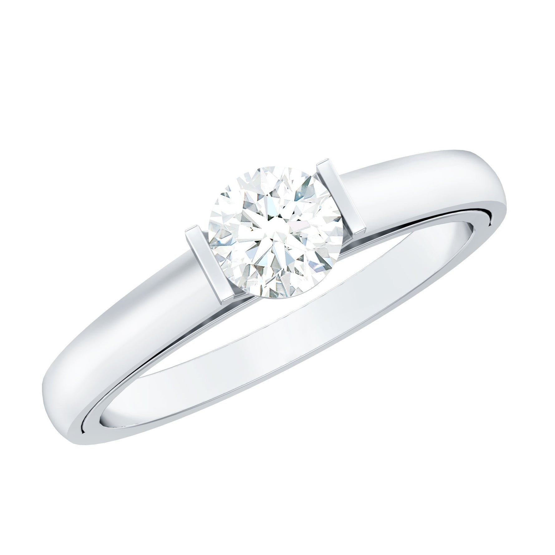 Minimal Lab Grown Diamond Solitaire Ring
