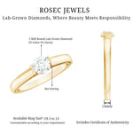 Minimal Lab Grown Diamond Solitaire Ring