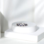 Certified Lab Grown Blue Sapphire Diamond Wedding Ring