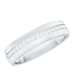 Moissanite Classic Wedding Band Ring For Men