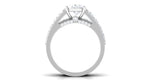 Zircon Designer Wedding Ring Set with Band
