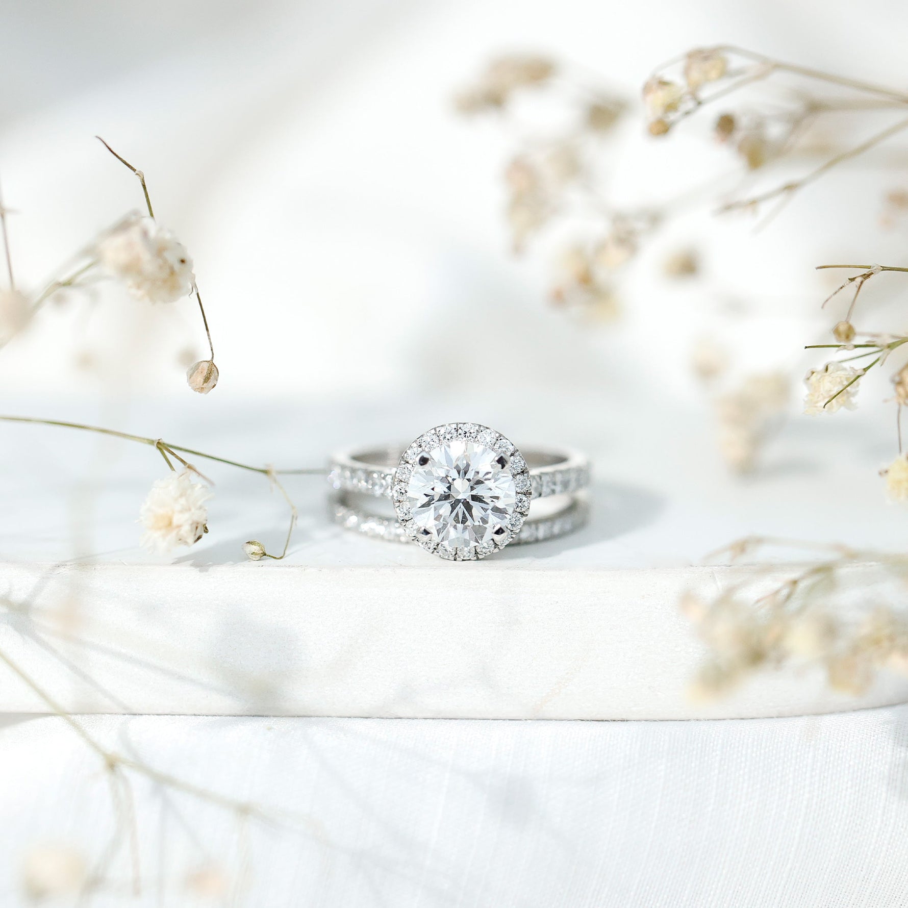 3 CT Moissanite Classic Wedding Ring Set