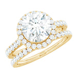 3 CT Moissanite Classic Wedding Ring Set