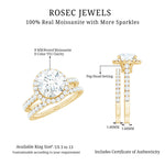 3 CT Moissanite Classic Wedding Ring Set