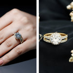 3 CT Moissanite Classic Wedding Ring Set