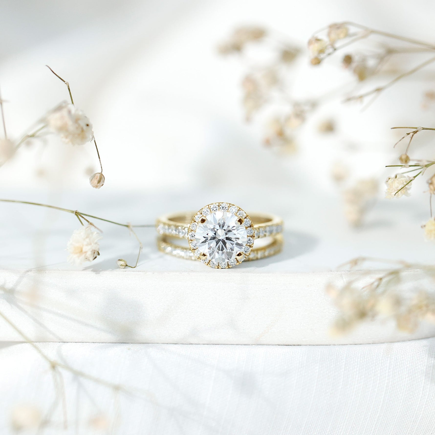 3 CT Moissanite Classic Wedding Ring Set