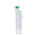 Vintage Looking Emerald Diamond Engagement Wedding Ring Set of 2