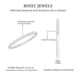 Certified Natural Diamond Stackable Wedding Ring