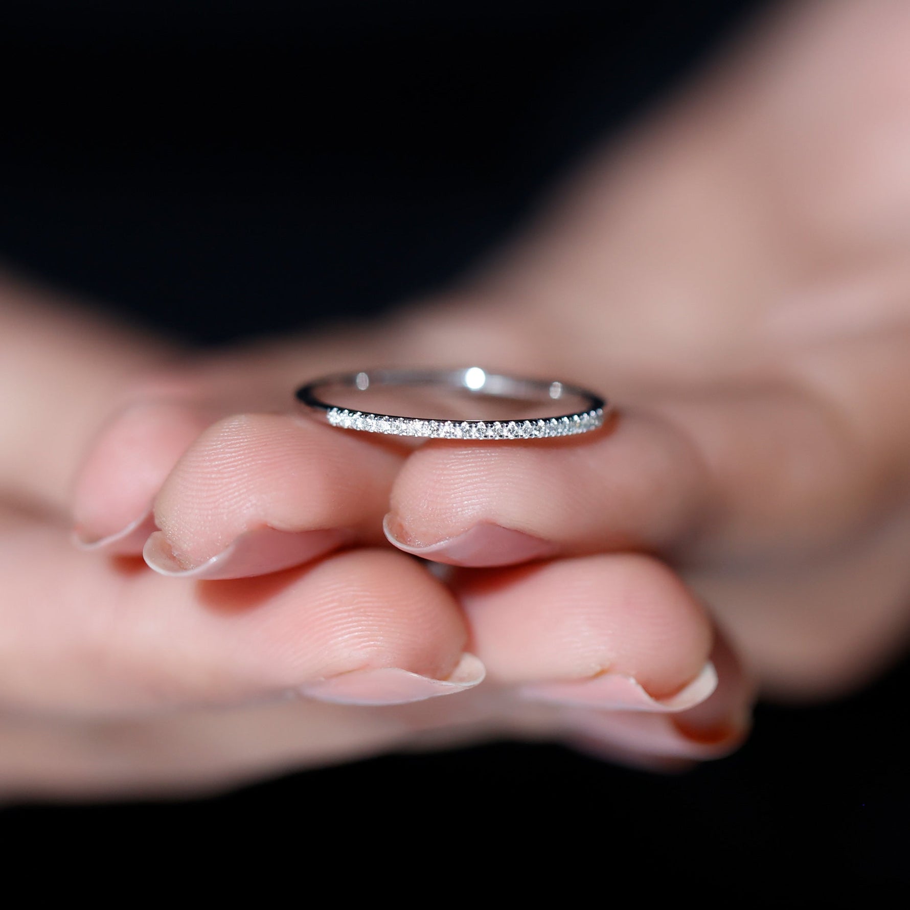 Certified Natural Diamond Stackable Wedding Ring