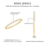 Certified Natural Diamond Stackable Wedding Ring