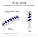 Certified Blue Sapphire Diamond Braided Wedding Ring