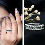 Real London Blue Topaz and Diamond Wedding Ring For Women