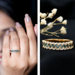 Real London Blue Topaz and Diamond Wedding Ring For Women