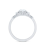 Vintage Inspired Moissanite 3 Piece Wedding Ring Sets