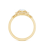 Vintage Inspired Moissanite 3 Piece Wedding Ring Sets