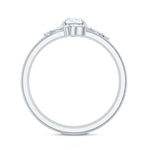 Certified Round Moissanite Modern Wedding Ring Set