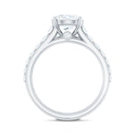 8 MM Zircon Wedding Ring Set in Prong Setting