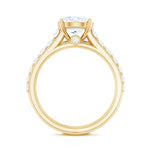 8 MM Zircon Wedding Ring Set in Prong Setting