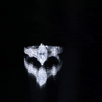 Certified Moissanite Marquise Engagement Ring with Split Shank