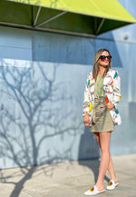 Miriam Woven Metallic Tassel Flat Mules