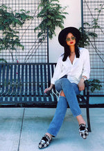 Mariana Woven Flat Mules With Tassels