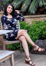 Zena Croc Texture Leather Sandal