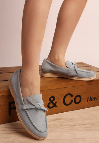 Nautica Genuine Suede Knot Detailed Loafers