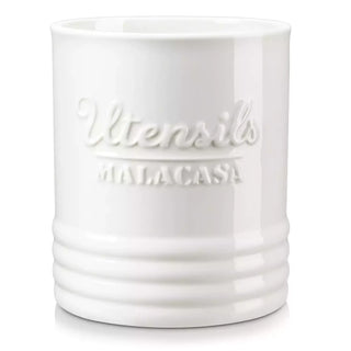 White Utensil Crock