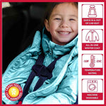 Car Seat Coat | The Road Coat Vegan - Aqua