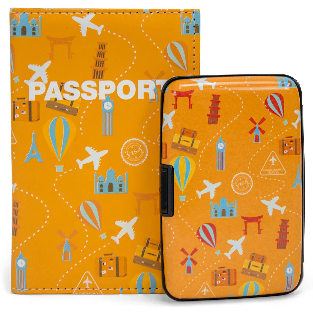 RFID Wallet & Passport Cover Set - By Baano