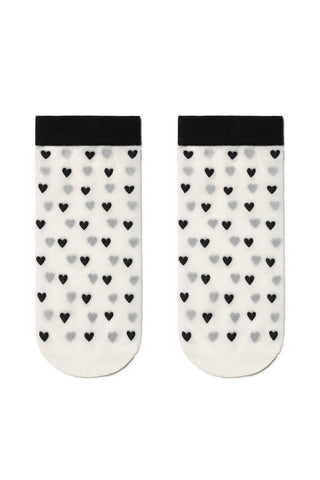 Socks Conte Fantasy - Hearts Pattern - By Baano