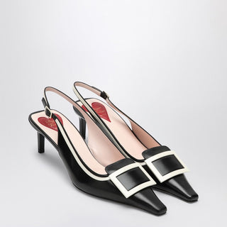 Viv' Canard leather slingback décolleté - By Baano