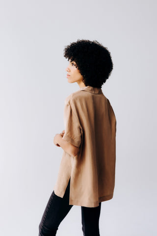 Washable Silk Button Down Shirt - By Baano