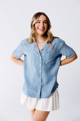 Washable Silk Button Down Shirt - By Baano