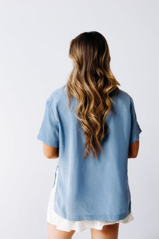 Washable Silk Button Down Shirt - By Baano
