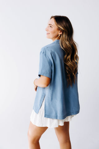 Washable Silk Button Down Shirt - By Baano