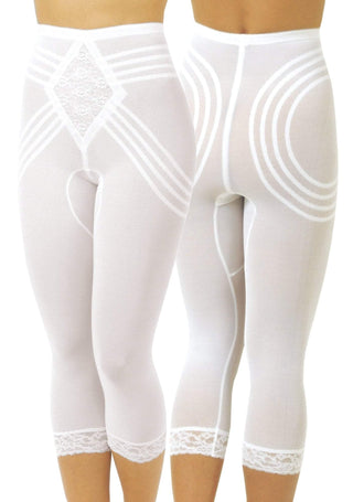Style 6269 | Breathable Waistline Capri Pant Liner | Power Mesh Fabric | Firm to Extra Firm Support Rago Shapewear