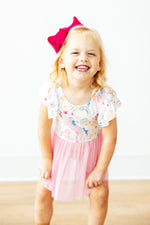 Rainbow Vibes S/S Twirl Leotard